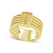 USC Trojans Gold Plated Fight On Fingers Multiband Ring